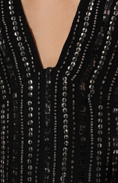 Платье с отделкой стразами и бисером PATRIZIA PEPE, арт. 8A1185_A309, фото 5