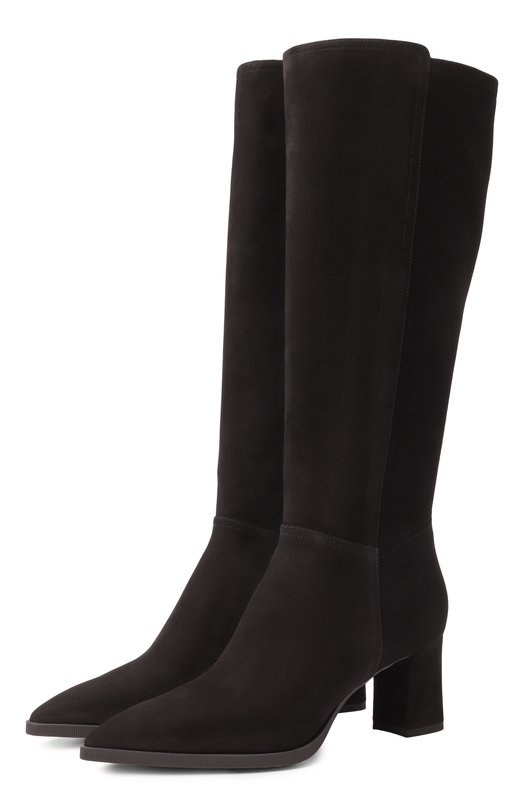 Замшевые сапоги Santoni WSEG71235PC4TMBH Чёрный WSEG71235PC4TMBH