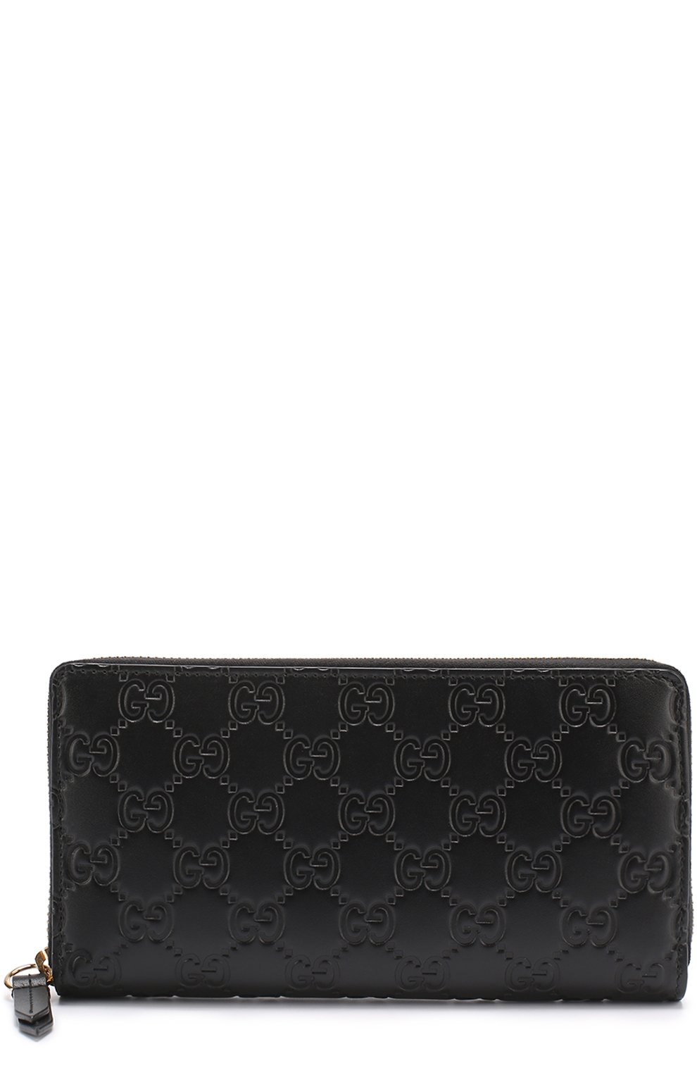 Кожаный кошелек с тиснением signature на молнии GUCCI, арт. 410102/CWC1G, фото 1
