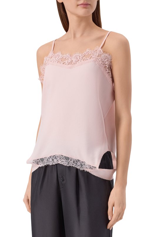 Топ из вискозы и хлопка MM6 S52NC0357/M35731 Розовый  S52NC0357/M35731 Фото 6