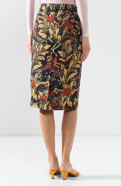 Хлопковая юбка DRIES VAN NOTEN, арт. 201-10882-9426, фото 4