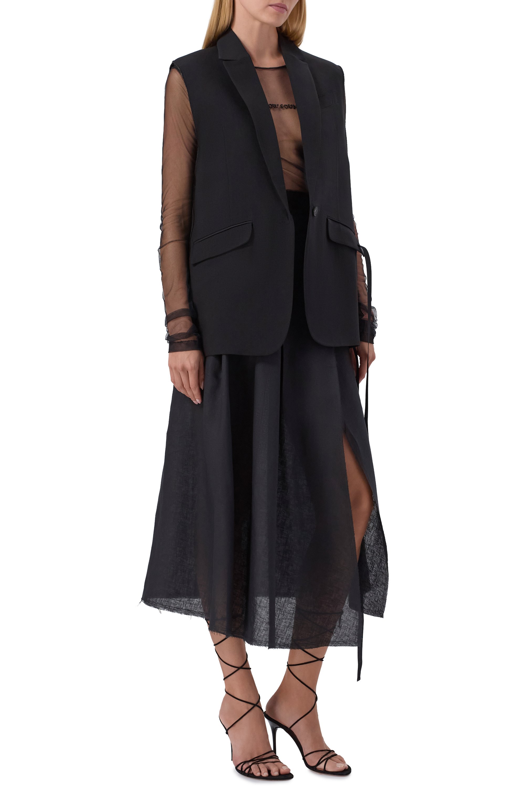 Льняная юбка ISABEL BENENATO, арт. DW24S26, фото 2