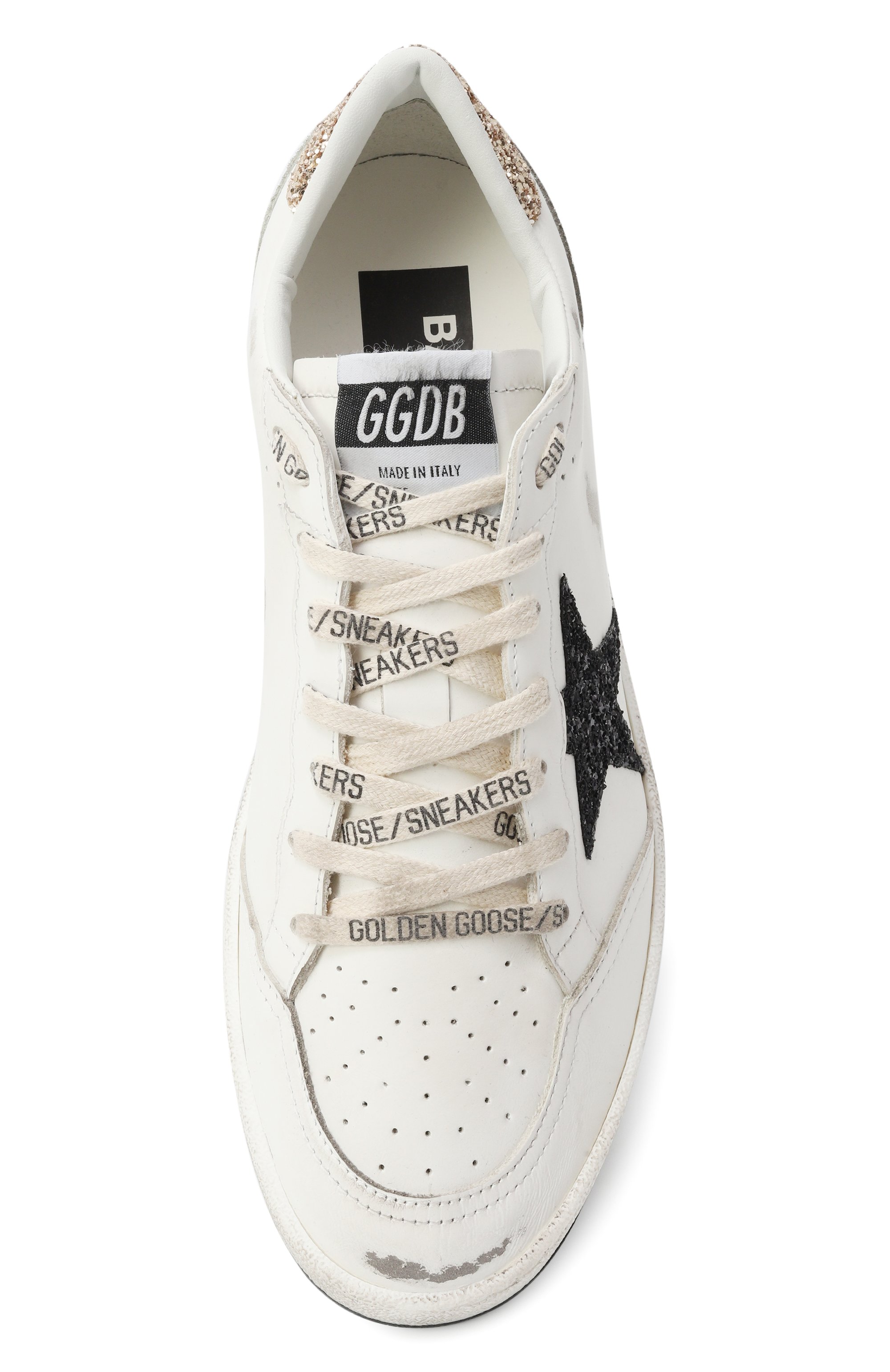 Кожаные кеды ball star GOLDEN GOOSE DELUXE BRAND, арт. GWF00117.F006118, фото 6