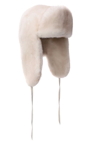 Женская меховая шапка-ушанка из норки MVST, арт. MH-02 MINK LVD