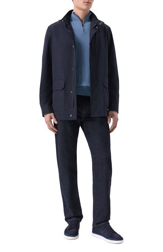 Замшевые кеды Blu Barrett PIAN-14099.3/LIGHT CASHEMERE Синий  PIAN-14099.3/LIGHT CASHEMERE Фото 2