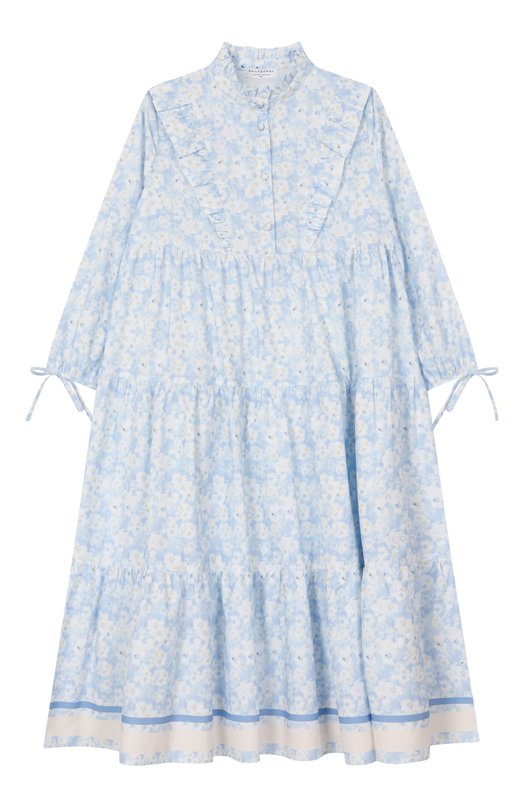 

Хлопковое платье Philosophy di Lorenzo Serafini Kids, Голубой