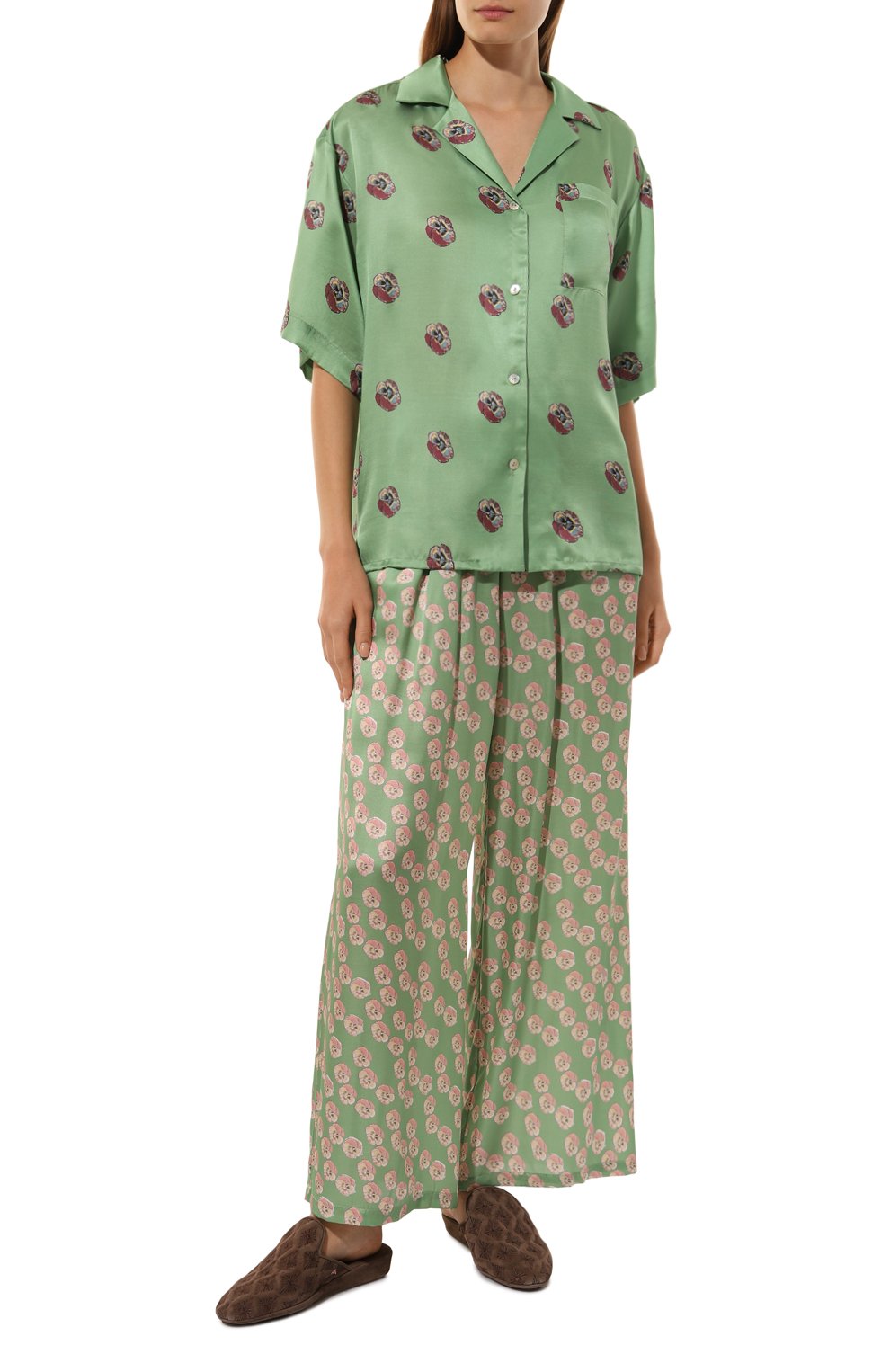 Пижама из хлопка и шелка ANY WOWZERS, арт. DMP02-LEA-G, фото 2