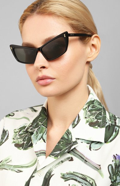 Солнцезащитные очки GUCCI черного цвета по цене 44150 руб., арт. GG0626 001, фото 2 Солнцезащитные очки GUCCI, арт. GG0626 001, фото 2