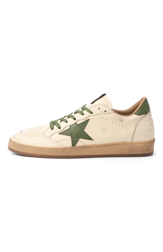 Кожаные кеды Ball Star Golden Goose Deluxe Brand GMF00117.F007497 Белый  GMF00117.F007497 Фото 4