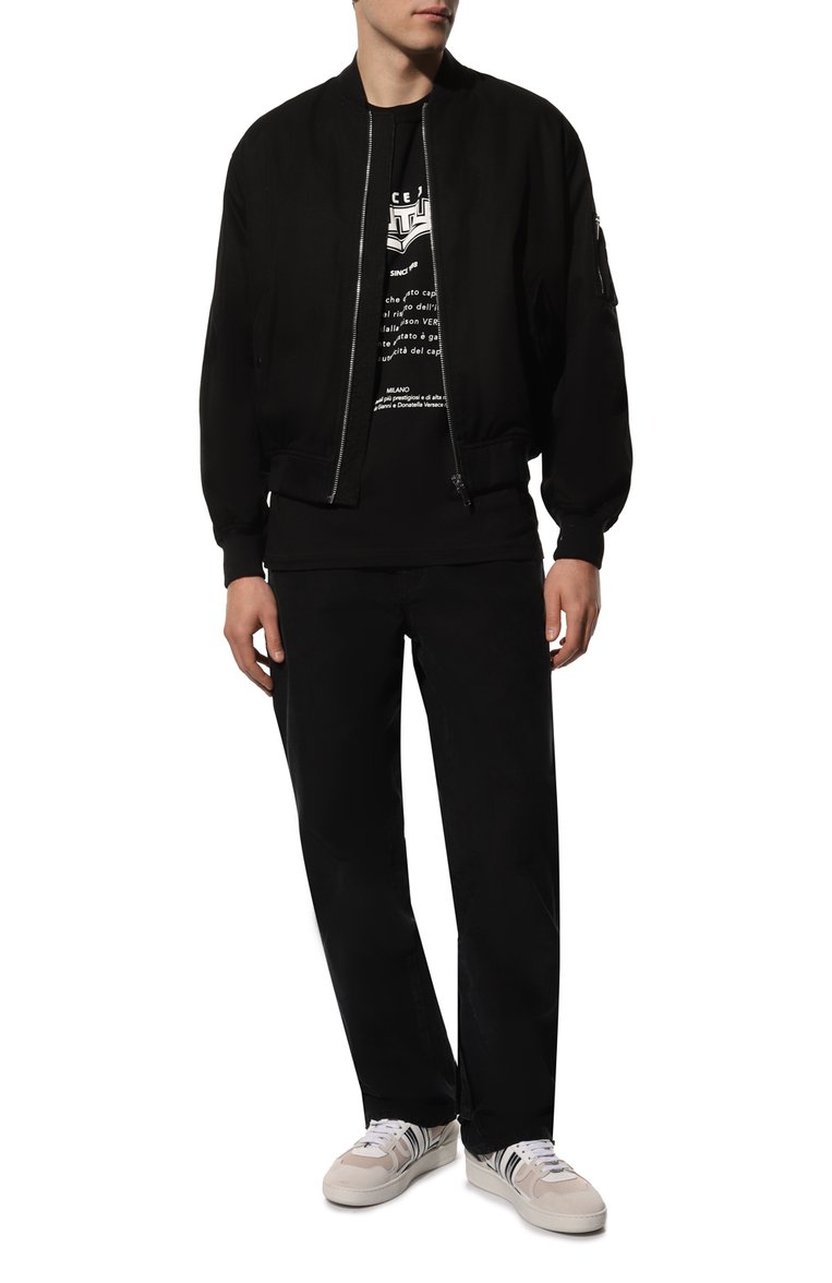 Хлопковая футболка VERSACE JEANS COUTURE, арт. 73GAHT29-73UP601 R SPACE WARRANTY/CJ000, фото 1