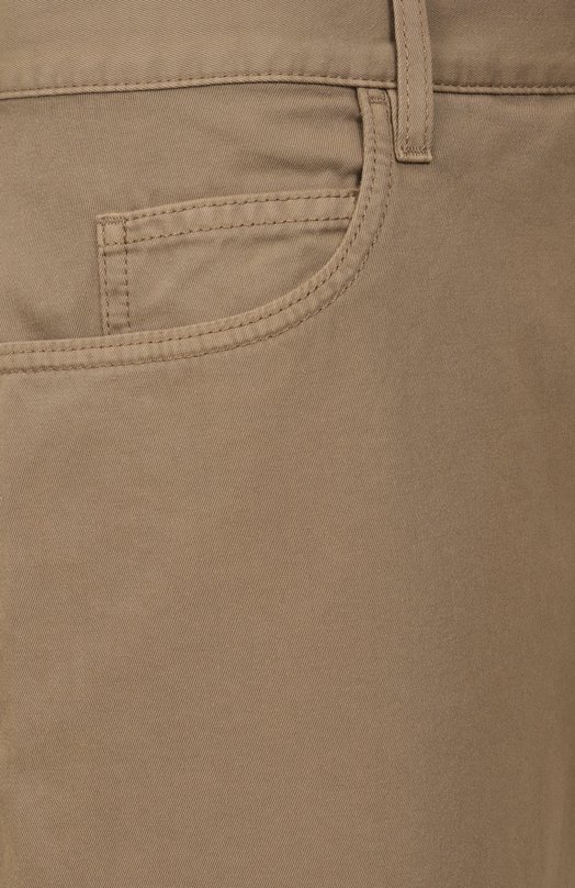 Хлопковые брюки Burberry 8108341 Бежевый  8108341 Фото 6