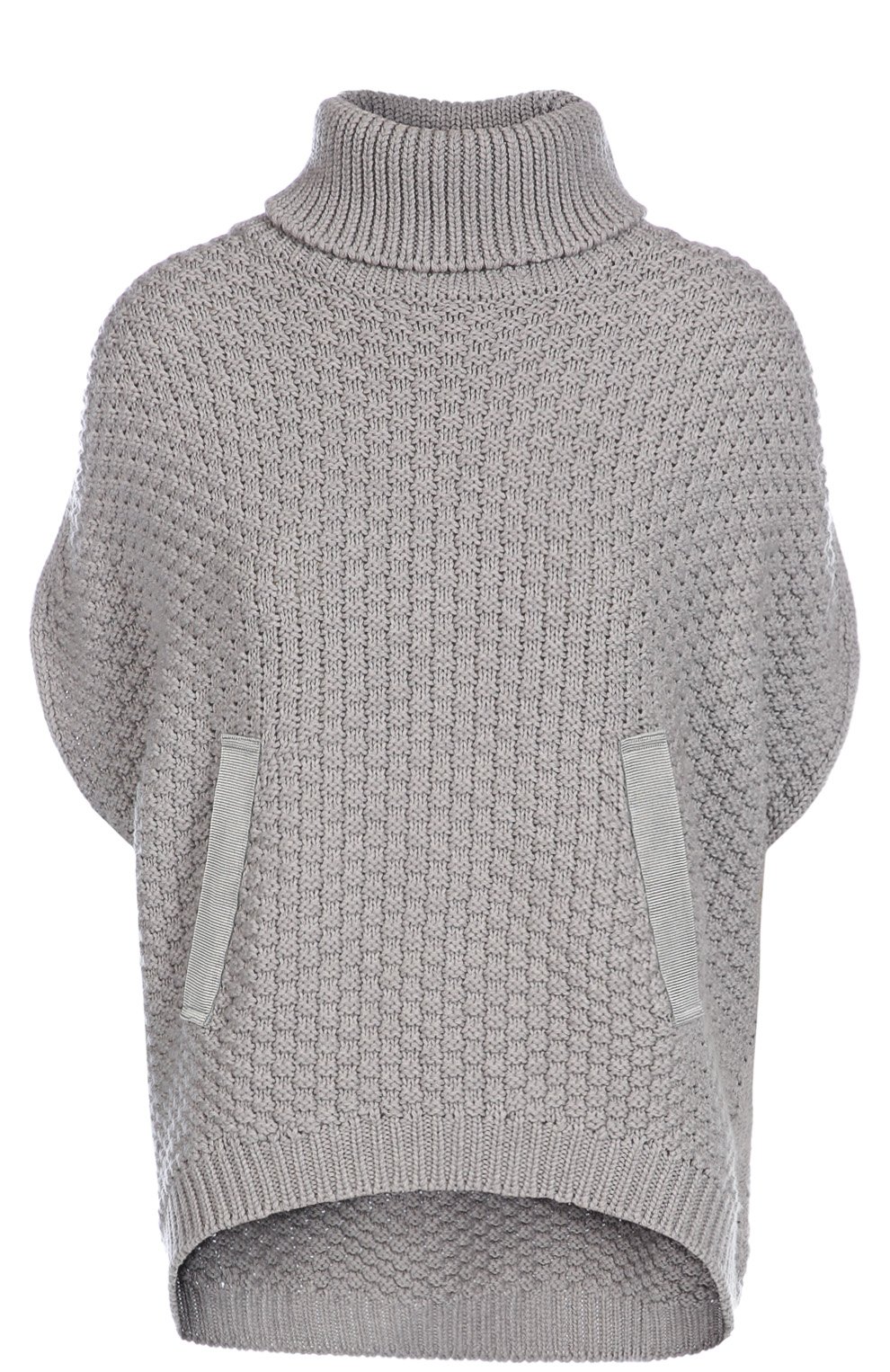 Свитер свободного кроя с укороченным рукавом и карманами MONCLER, арт. B2-093-00818-00-03510, фото 1