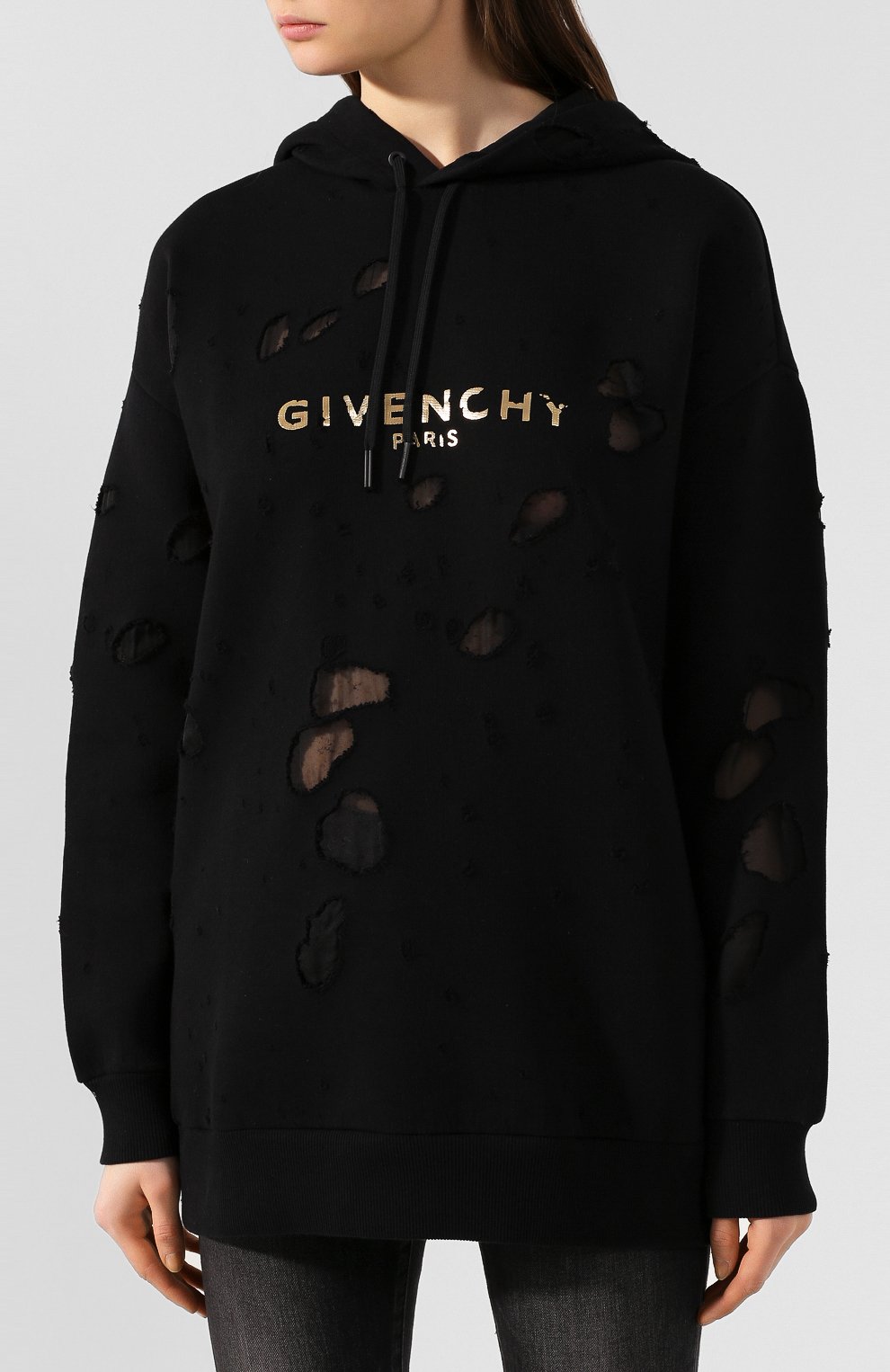 Хлопковое худи GIVENCHY, арт. BW900C3Z3F, фото 3