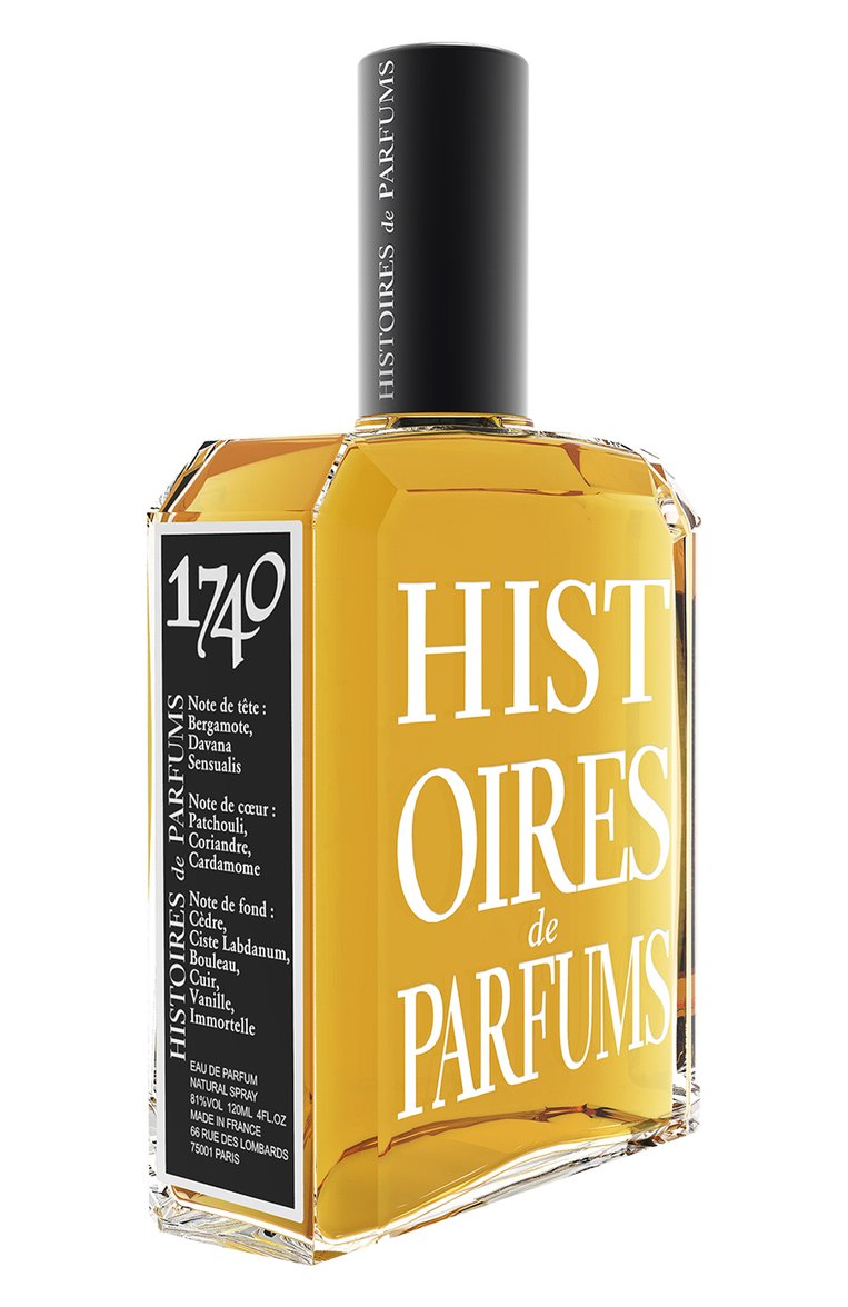 Мужской парфюмерная вода 1740 (120ml) HISTOIRES DE PARFUMS бесцветного цвета, арт. 1740BF | Фото 1 (Нос: Не проставлено; Региональные ограничения белый список (Axapta Mercury): Не проставлено; Тип продукта - парфюмерия: Парфюмерная вода; Тип аромата: Древесный, Шипровый; Ограничения доставки: flammable)