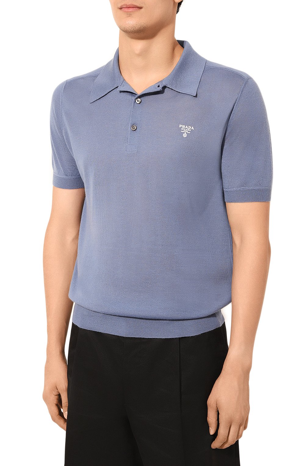 Кашемировое поло PRADA, арт. UMB313-10IR-F0154-221, фото 3