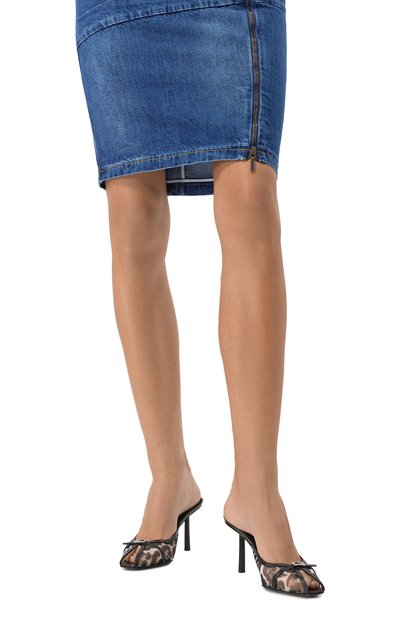 Комбинированные мюли vittoria 80 LE SILLA, арт. 3461D080BXPPNEM, фото 3