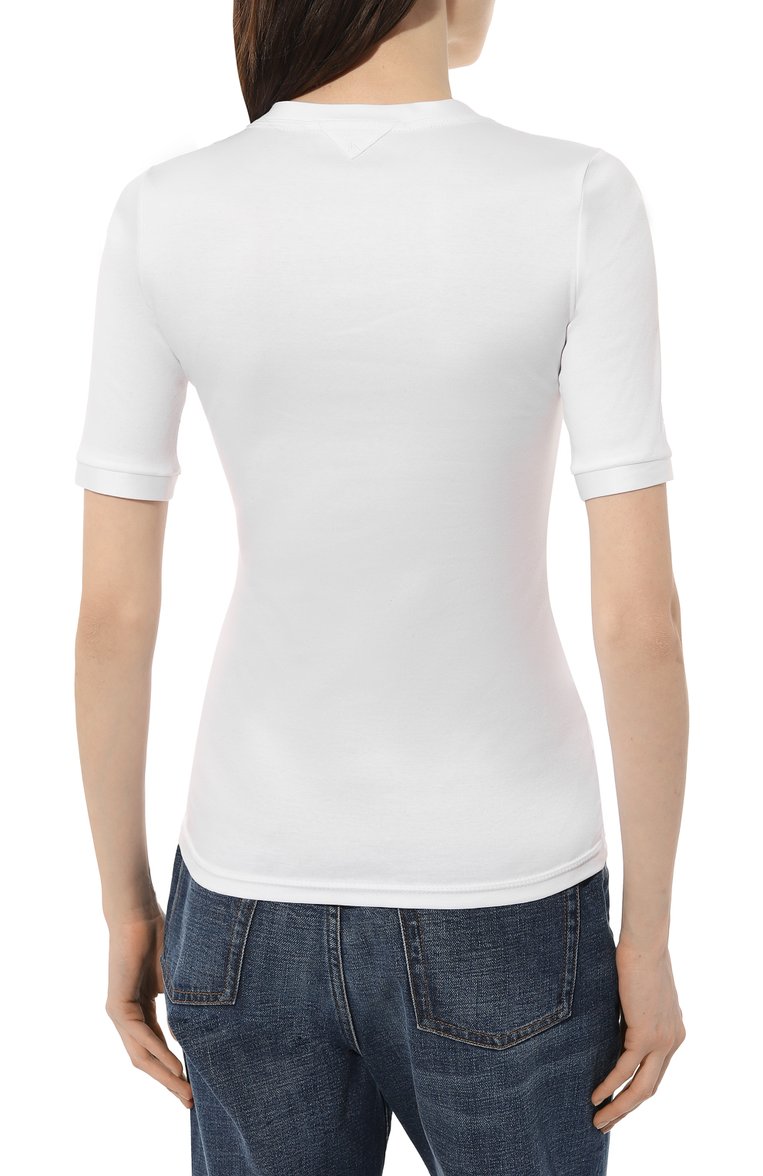 Хлопковая футболка KITON, арт. D55425H08051, фото 4