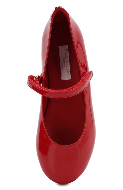 Кожаные балетки DOLCE & GABBANA, арт. D10699/A1328/29-36, фото 4