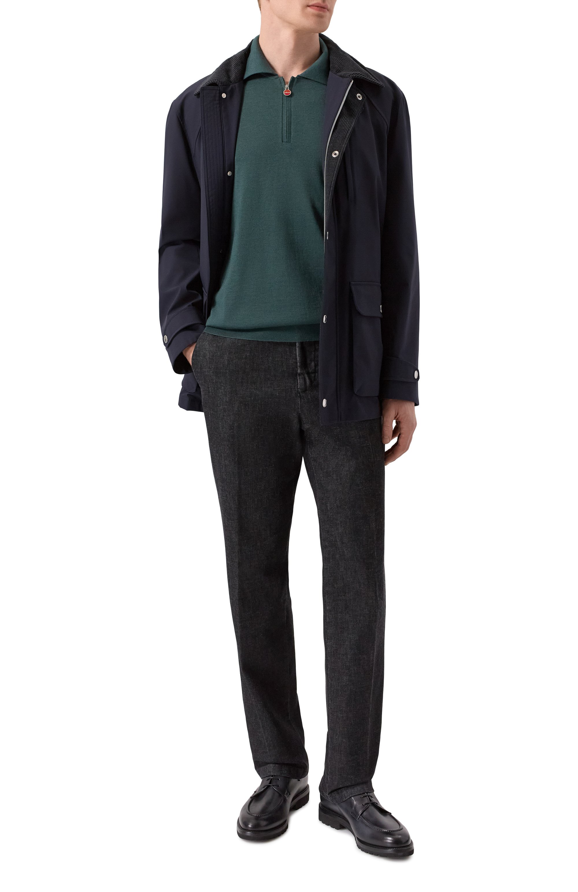 Поло из кашемира и шелка KITON, арт. UMKX05ZK325, фото 2