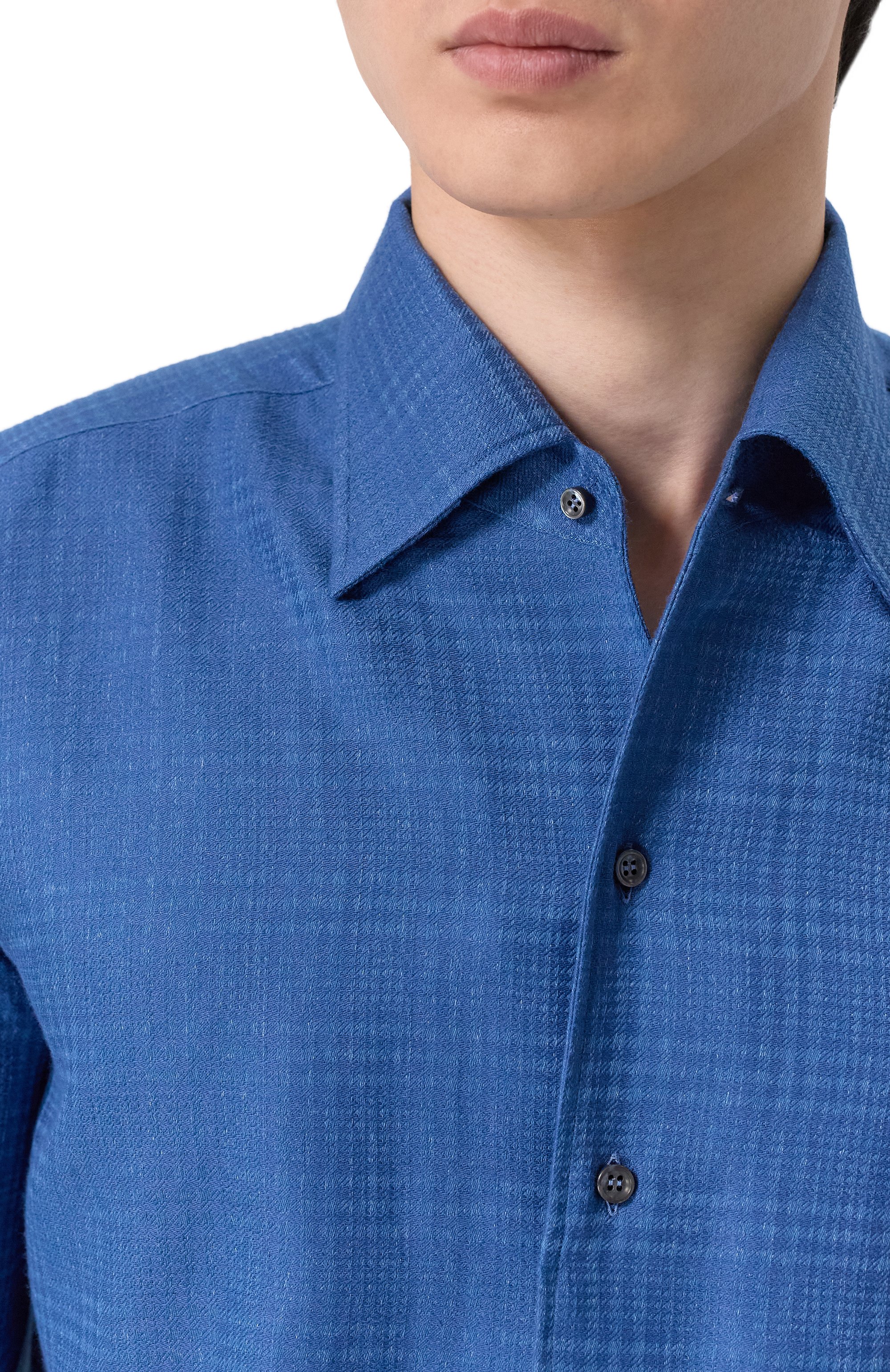 Рубашка из хлопка и кашемира MVST, арт. M0RBIDA/CANNES/SQUARED/505, фото 5