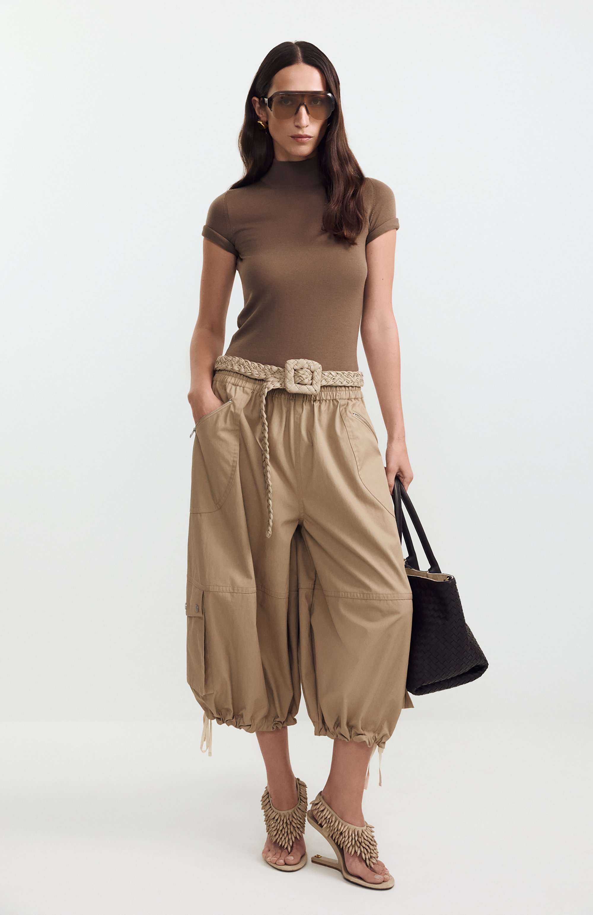 Замшевые босоножки no wedge 95 BALMAIN, арт. GN0UH233/ARBD, фото 7