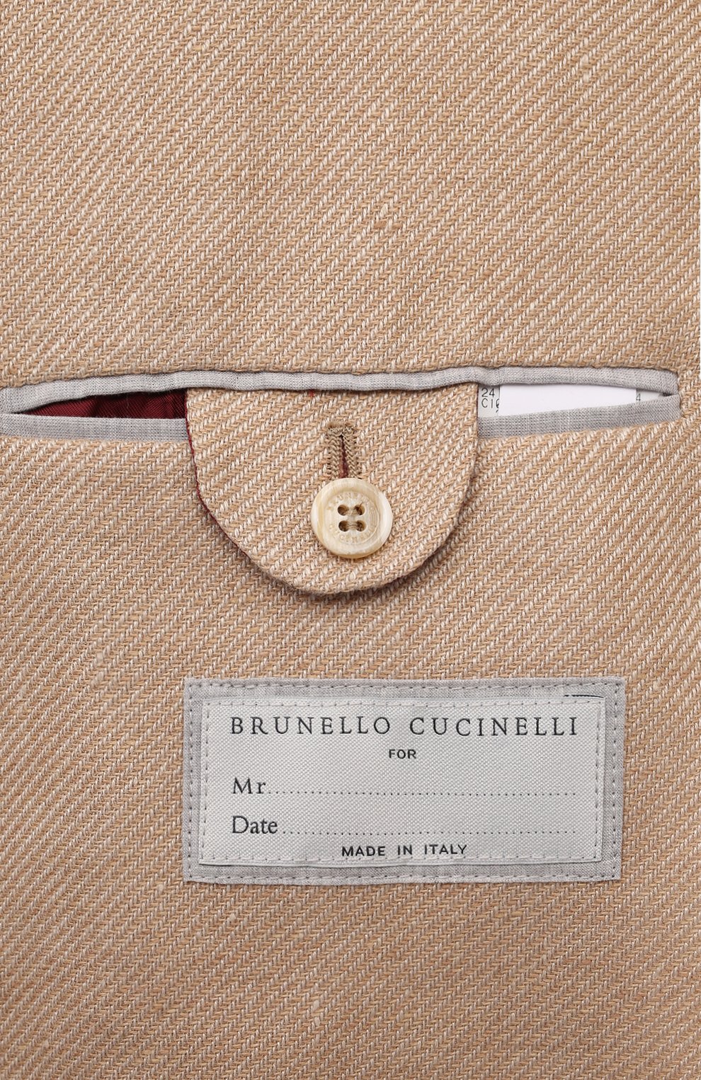 Пиджак изо льна и шерсти BRUNELLO CUCINELLI, арт. MW4827BND, фото 7