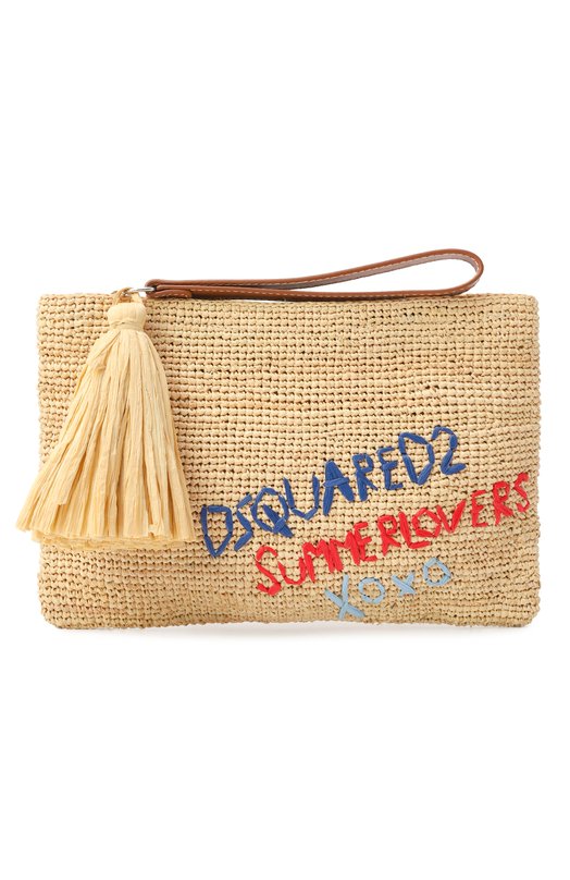 фото Косметичка из рафии dsquared2