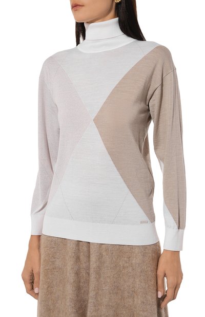 Водолазка из шерсти и шелка KITON, арт. D5872901, фото 3