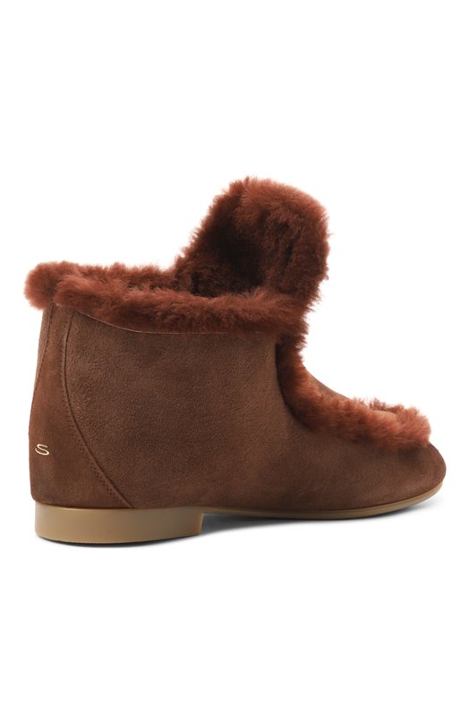 Замшевые ботинки Santoni WTVG71966G0MAHGI Коричневый  WTVG71966G0MAHGI Фото 5