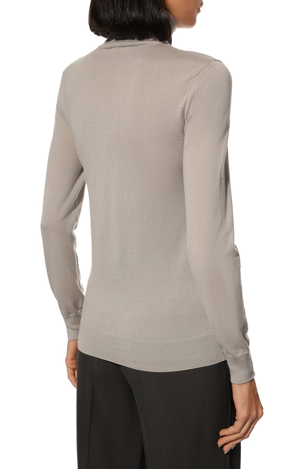 Кашемировая водолазка LORO PIANA серого цвета по цене 134500 руб., арт. FAC4672, фото 4 Кашемировая водолазка LORO PIANA, арт. FAC4672, фото 4