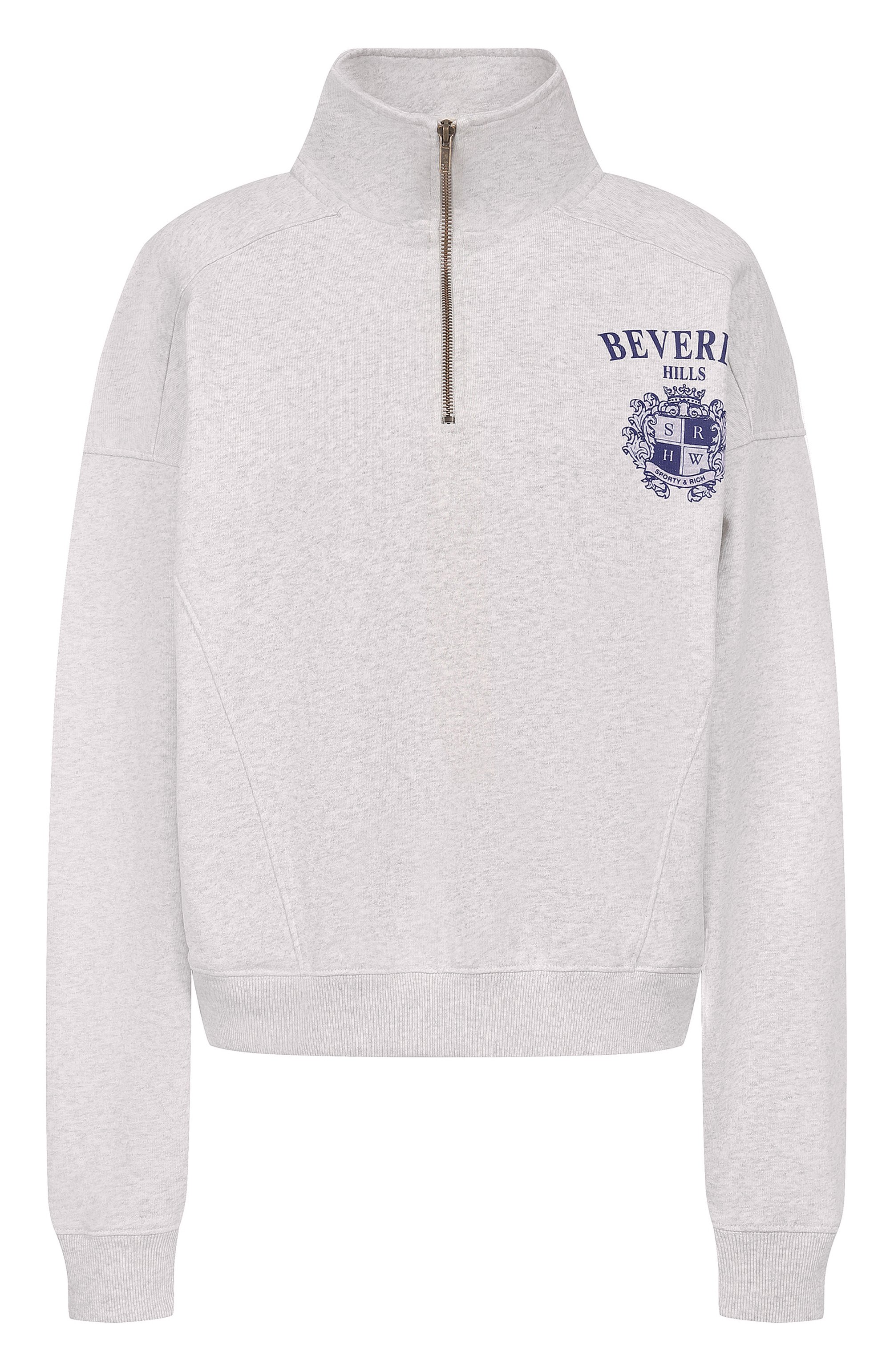 Хлопковый свитшот SPORTY AND RICH, арт. ST08164256GY03, фото 1