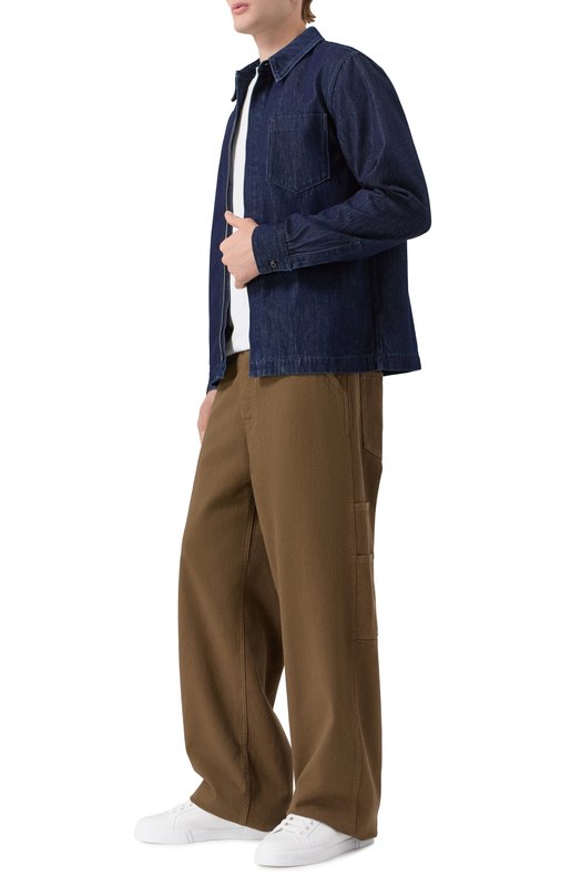 Хлопковые брюки Dries Van Noten 020934-2043-705 Коричневый  020934-2043-705 Фото 2