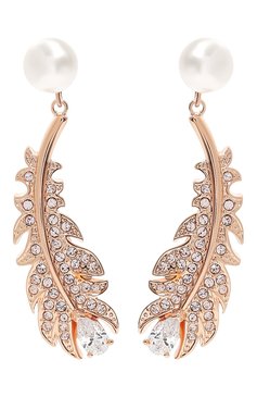 Женские серьги nice drop SWAROVSKI золотого цвета, арт. 5663487 | Фото 1 (Региональные ограничения белый список (Axapta Mercury): Не проставлено; Нос: Не проставлено; Материал: Металл, Кристаллы)