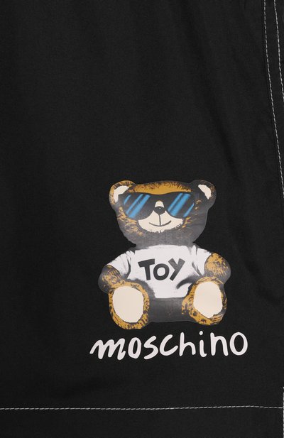 Плавки-шорты MOSCHINO черного цвета по цене 13000 руб., арт. HUL01I/LKA02/10-14, фото 3 Плавки-шорты MOSCHINO, арт. HUL01I/LKA02/10-14, фото 3