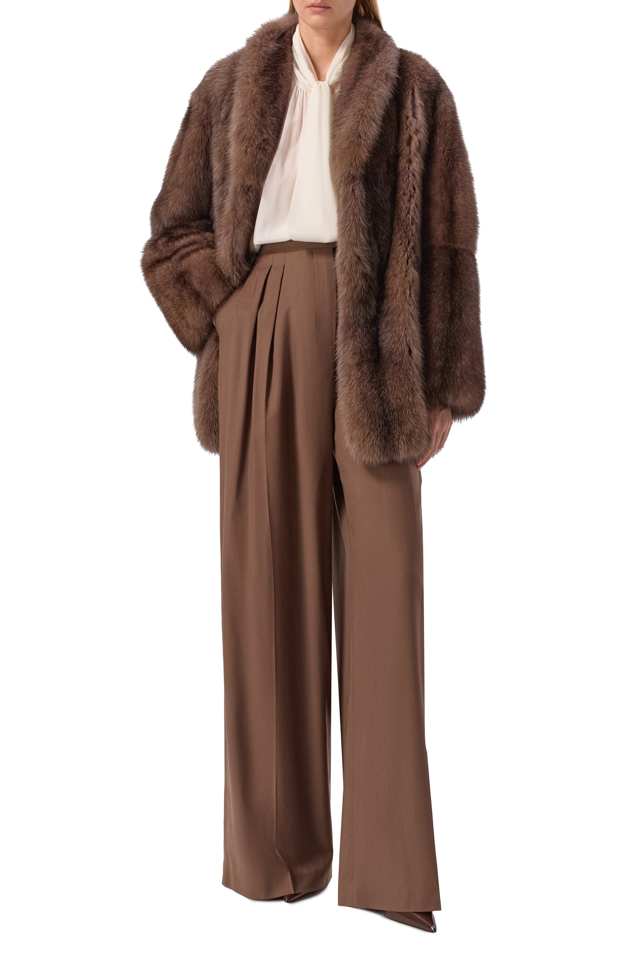 Шуба из соболя MVST, арт. M001A/SABLE WILD SILVER 4-5, фото 2