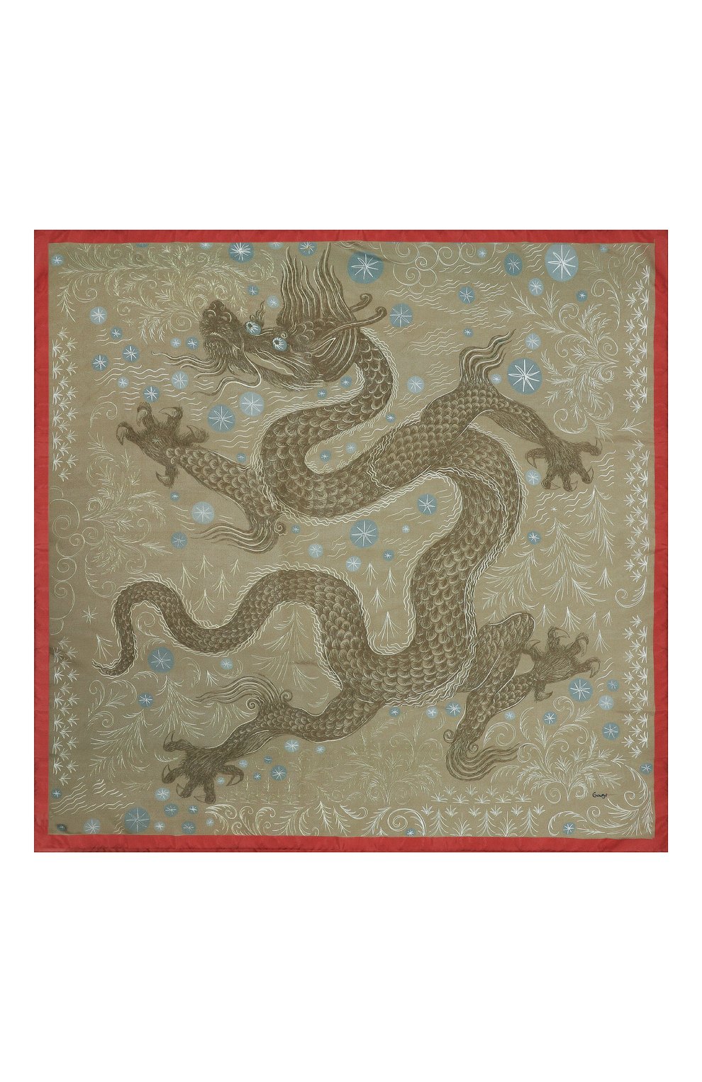 Шелковый платок дракон GOURJI, арт. 91131537/62172, фото 3