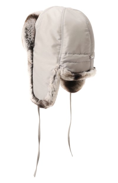 Меховая шапка-ушанка FURLAND светло-серого цвета по цене 52800 руб., арт. 0196007310057300100, фото 2 Меховая шапка-ушанка FURLAND, арт. 0196007310057300100, фото 2