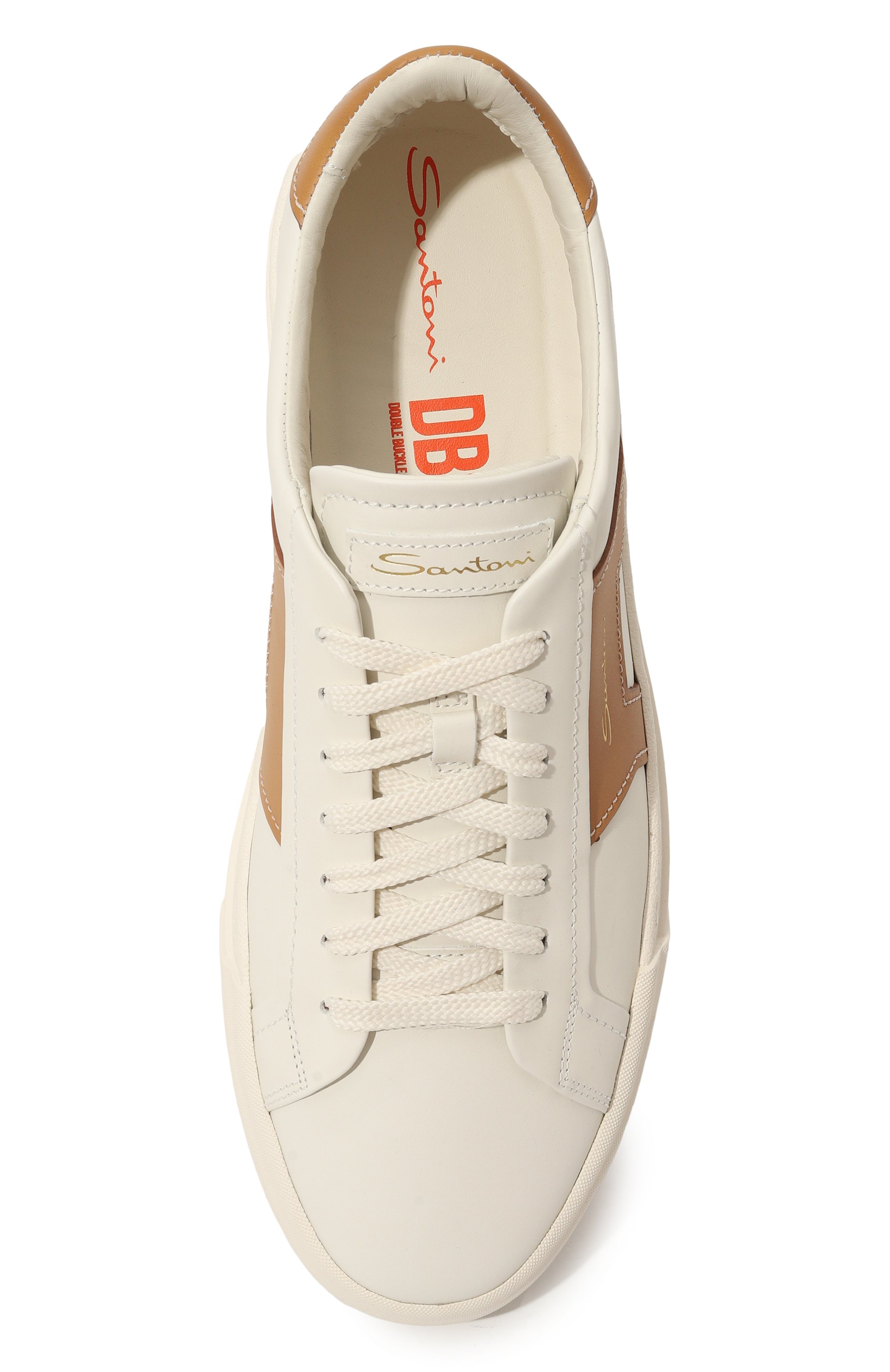 Кожаные кеды gloria SANTONI, арт. MBGT21779PNNGS05, фото 6