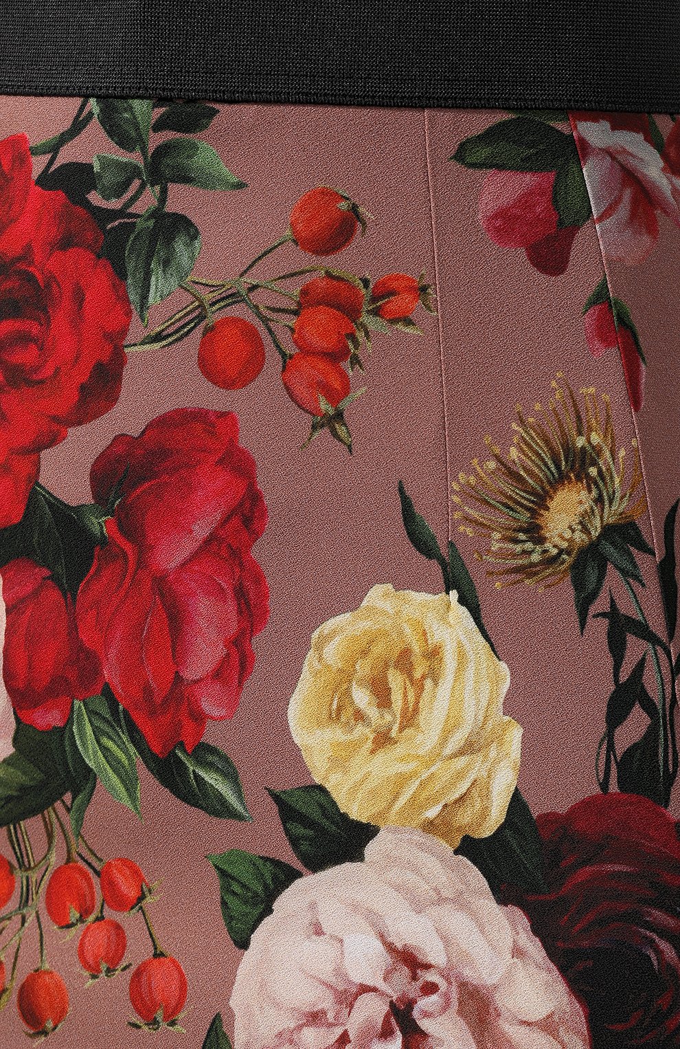 Юбка из вискозы DOLCE & GABBANA розового цвета по цене 109500 руб., арт. F4A1FT/FSRL5, фото 5 Юбка из вискозы DOLCE & GABBANA, арт. F4A1FT/FSRL5, фото 5