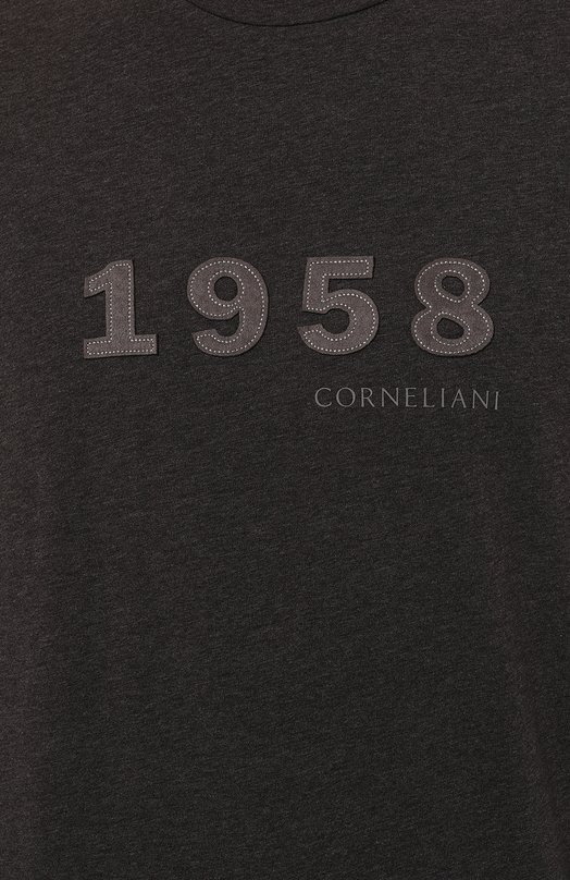 Хлопковая футболка Corneliani 94G587-9425044 Серый  94G587-9425044 Фото 5