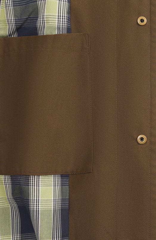 Хлопковый плащ A.P.C. C0ERC-F01533 Хаки  C0ERC-F01533 Фото 7