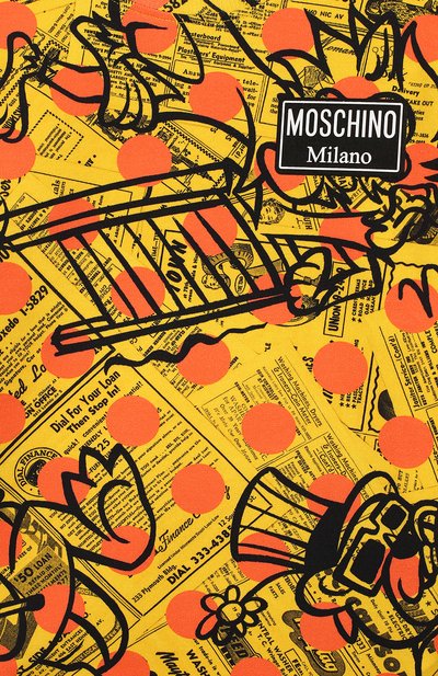 Хлопковый свитшот MOSCHINO, арт. HMF02T/LDB31/10A-14A, фото 3