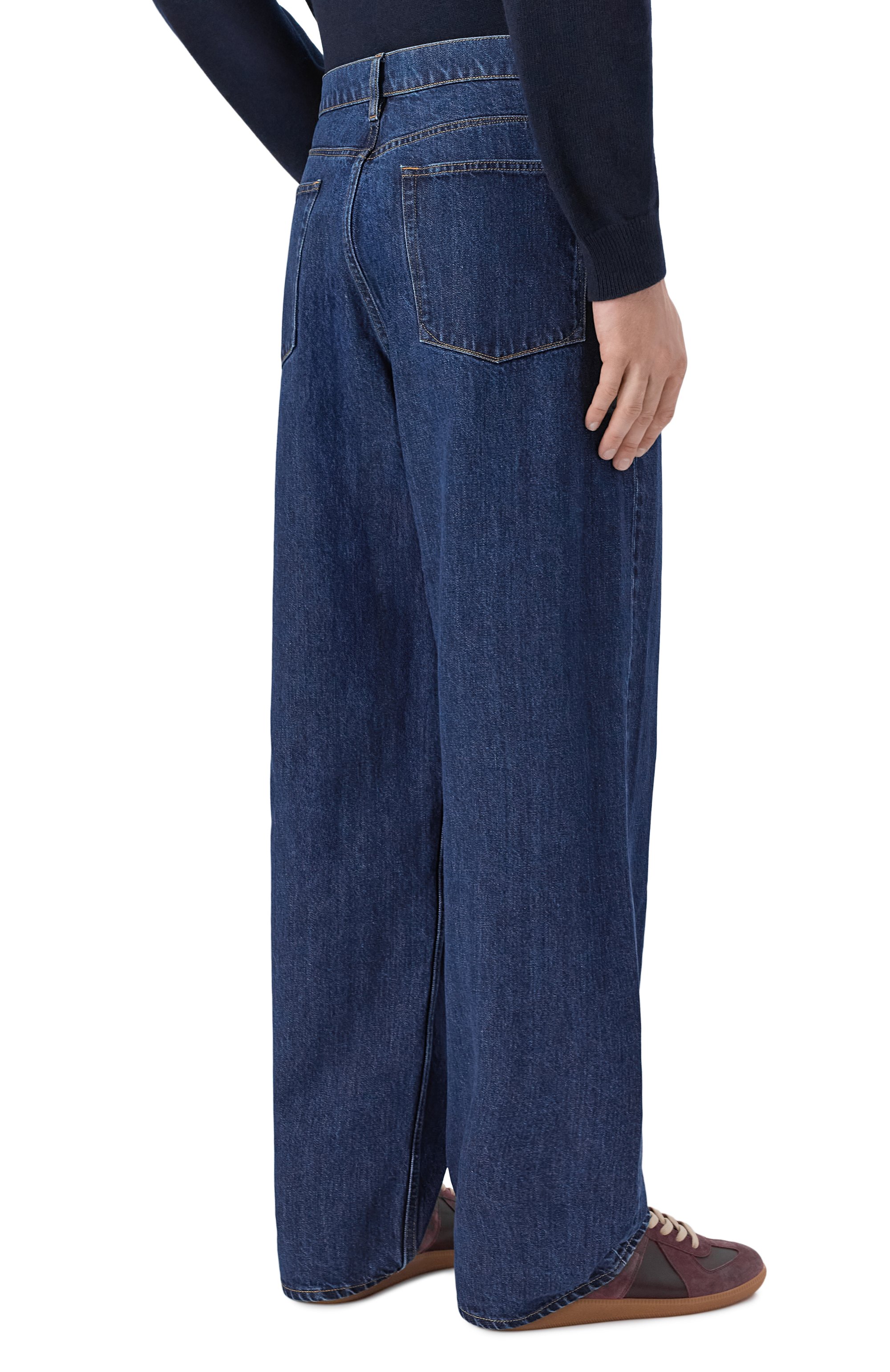 Джинсы JIL SANDER темно-синего цвета по цене 141500 руб., арт. J22KA0357/J45324, фото 4 Джинсы JIL SANDER, арт. J22KA0357/J45324, фото 4