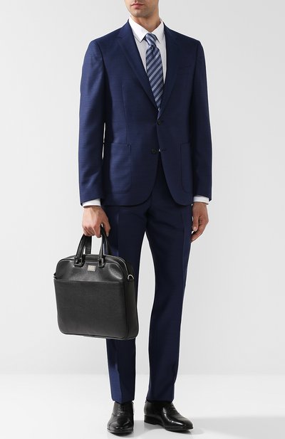 Кожаная сумка для ноутбука с плечевым ремнем CORNELIANI, арт. 00TD17-0021800/00, фото 2