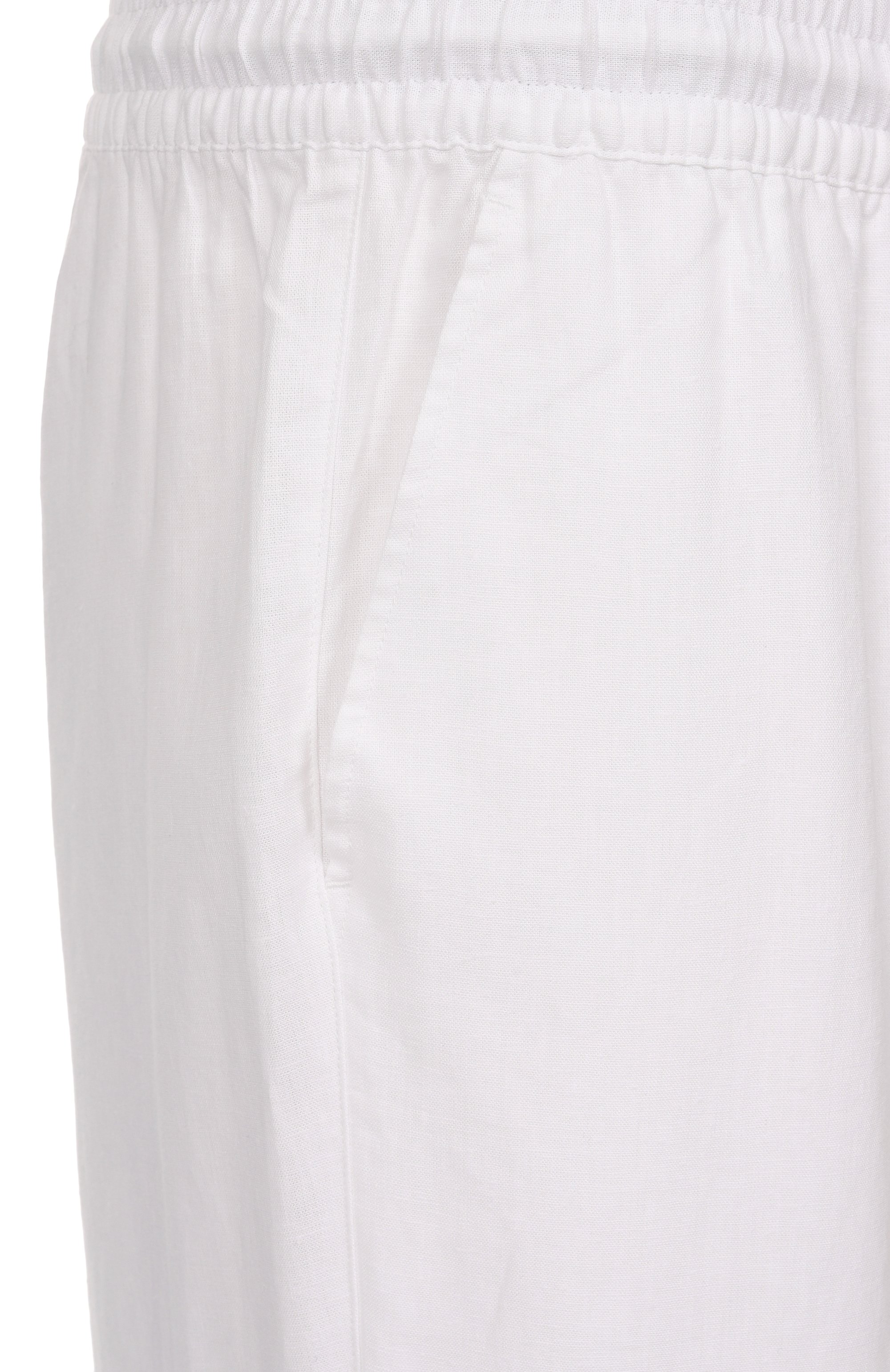 Брюки изо льна и вискозы EMPORIO ARMANI белого цвета по цене 19050 руб., арт. EM000586/AF12356, фото 6 Брюки изо льна и вискозы EMPORIO ARMANI, арт. EM000586/AF12356, фото 6