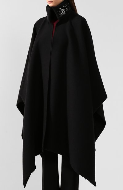 Накидка из смеси шерсти и шелка GIORGIO ARMANI, арт. 795645/9A592, фото 3