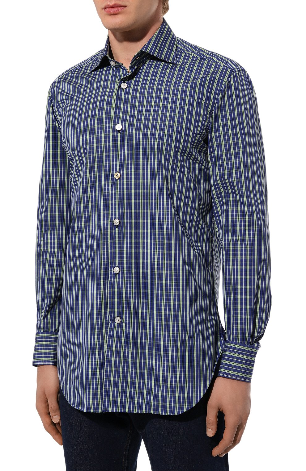 Хлопковая рубашка KITON, арт. UCIH0909722, фото 3