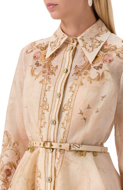 Платье изо льна и шелка ZIMMERMANN, арт. 5368DF252, фото 4