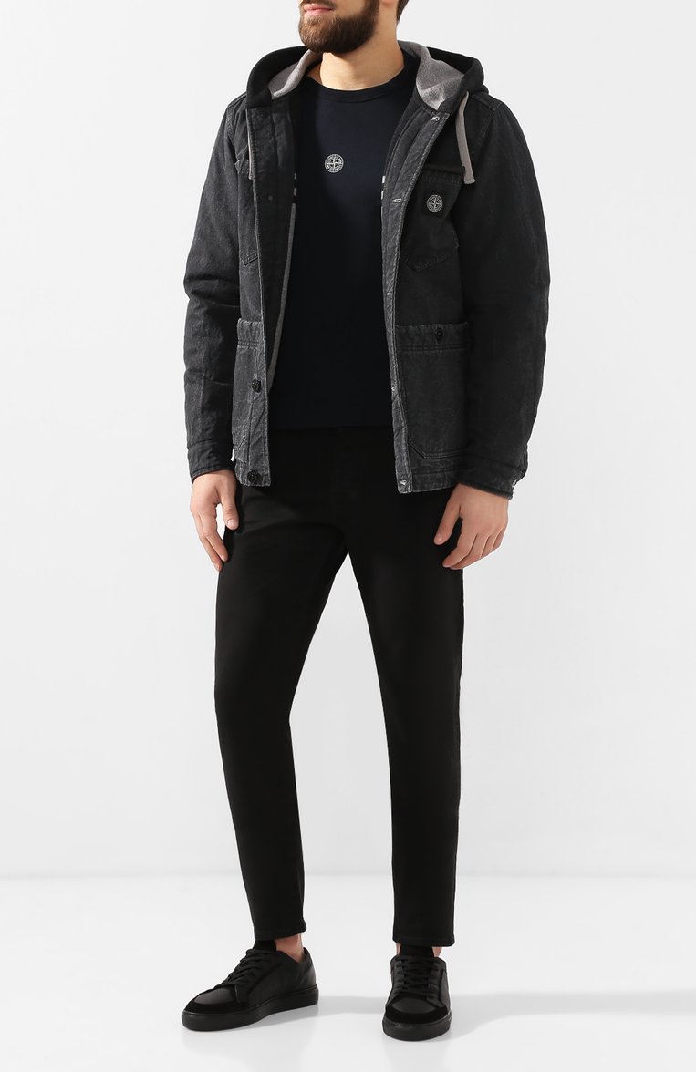 Мужские кожаные кеды HARRYS OF LONDON черного цвета, арт. VIM SUEDE/S0FT MILLED/TECH | Фото 2 (Подошва: Плоская; Статус проверки: Проверена категория; Материал внутренний: Натуральная кожа; Материал утеплителя: Без утеплителя; Стили: Классический; Драгоценные камни: Проставлено; Материал сплава: Проставлено; Материал внешний: Натуральная кожа; Кросс-КТ: Низкие)