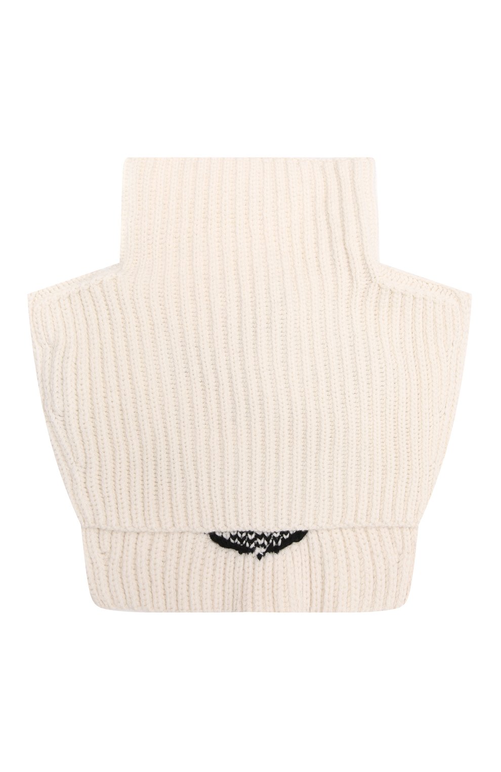 Кашемировая манишка PRADA кремового цвета по цене 100000 руб., арт. UMS417-10PB-F0009-212, фото 2 Кашемировая манишка PRADA, арт. UMS417-10PB-F0009-212, фото 2